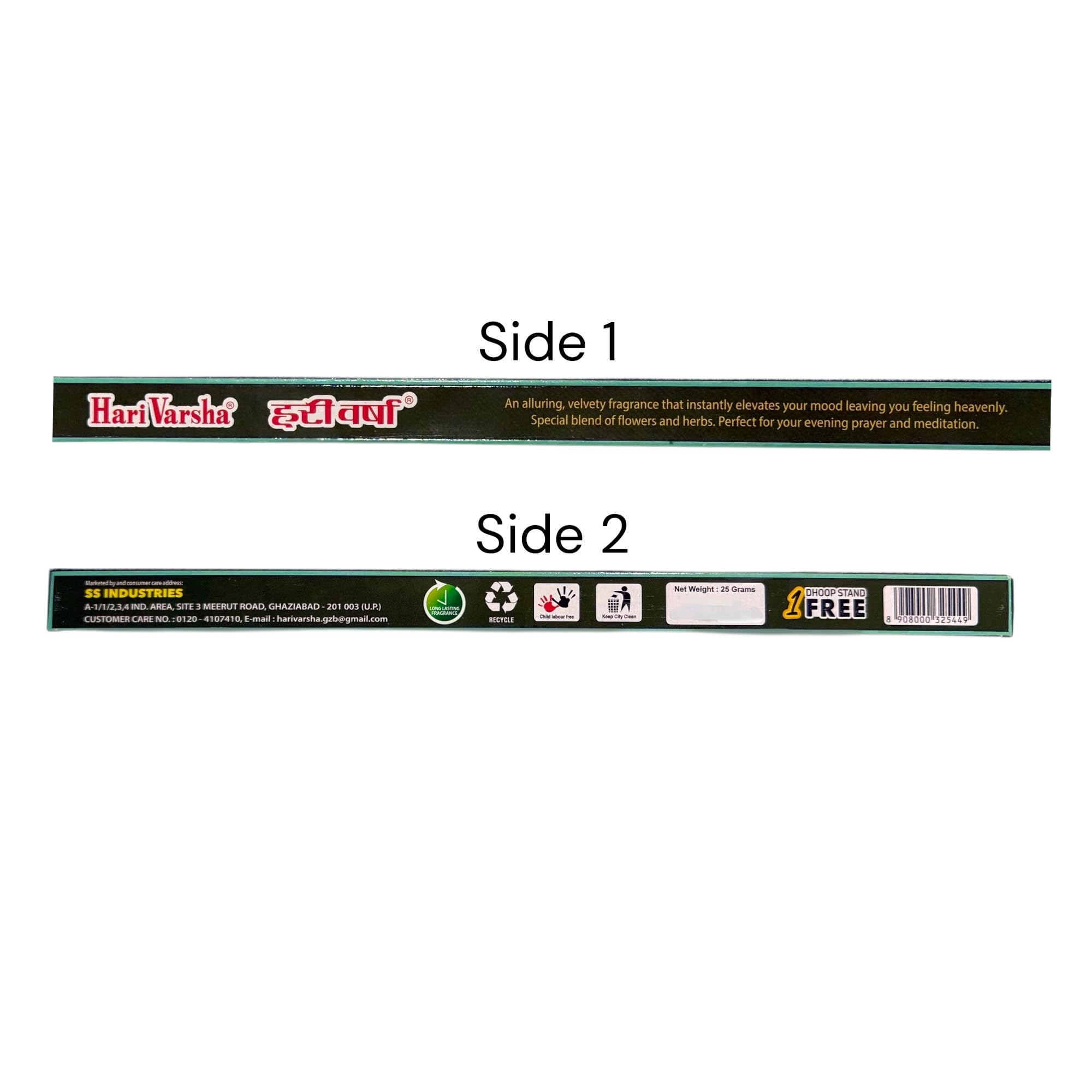 Bamboo-Free Incense Sticks with FREE Incense Stand | Indian Dance Inspired Hand-Rolled Agarbatti for Meditation, Yoga & Pooja – Hari Varsha