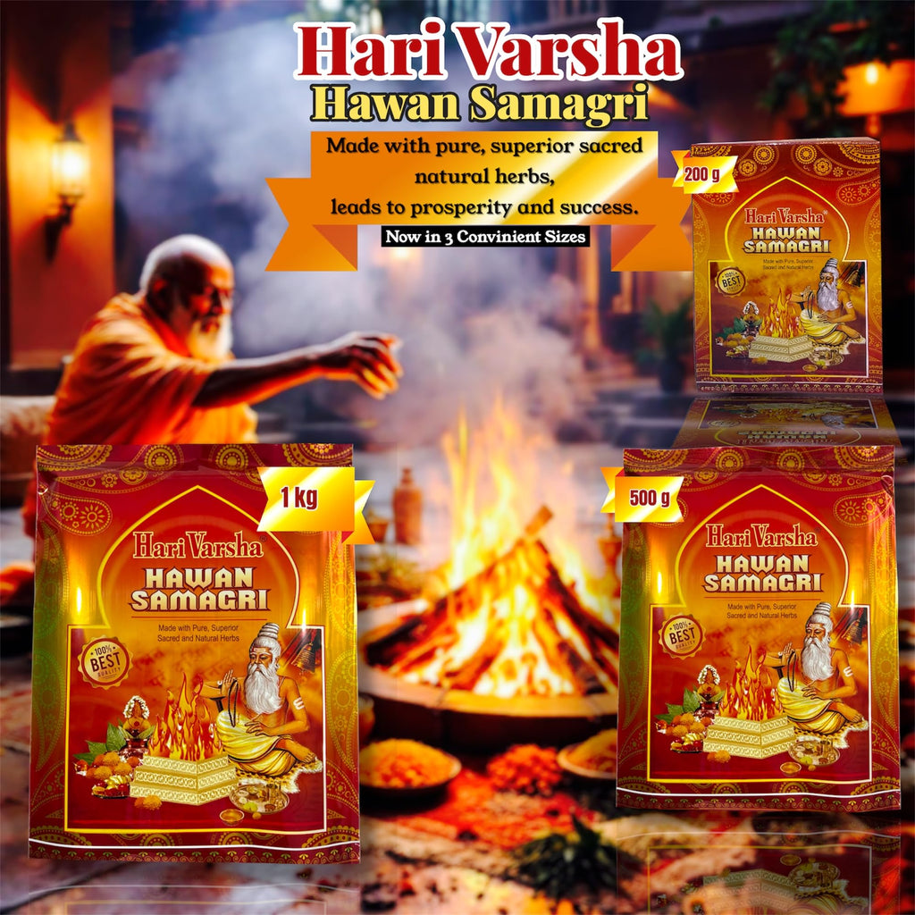 Hawan Samagri | Pure Natural Herbs for Sacred Fire Rituals, Pooja & Religious Ceremonies – Hari Varsha