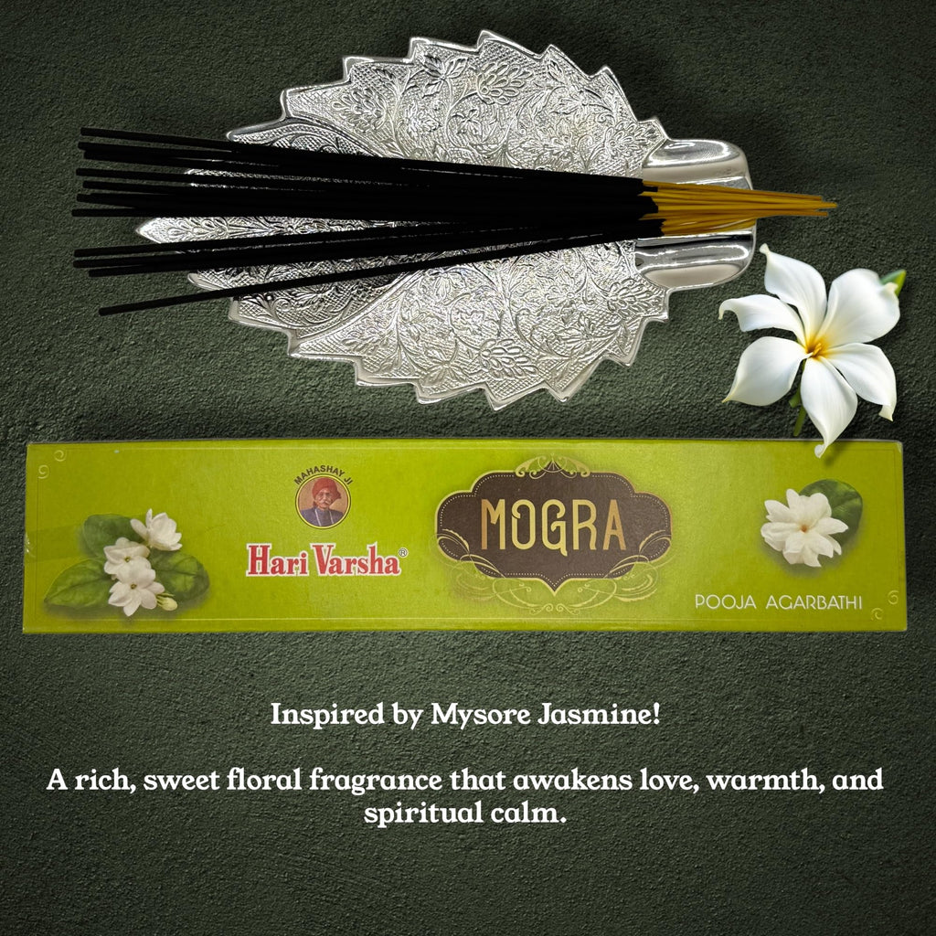 Incense Sticks - Premium Variety Pack - Sandalwood, Rose, Jasmine & Crème&Vanilla/Roohani - Long Lasting Incense for Meditation, Yoga, Prayer, Relaxation & Home Fragrance - Hari Varsha