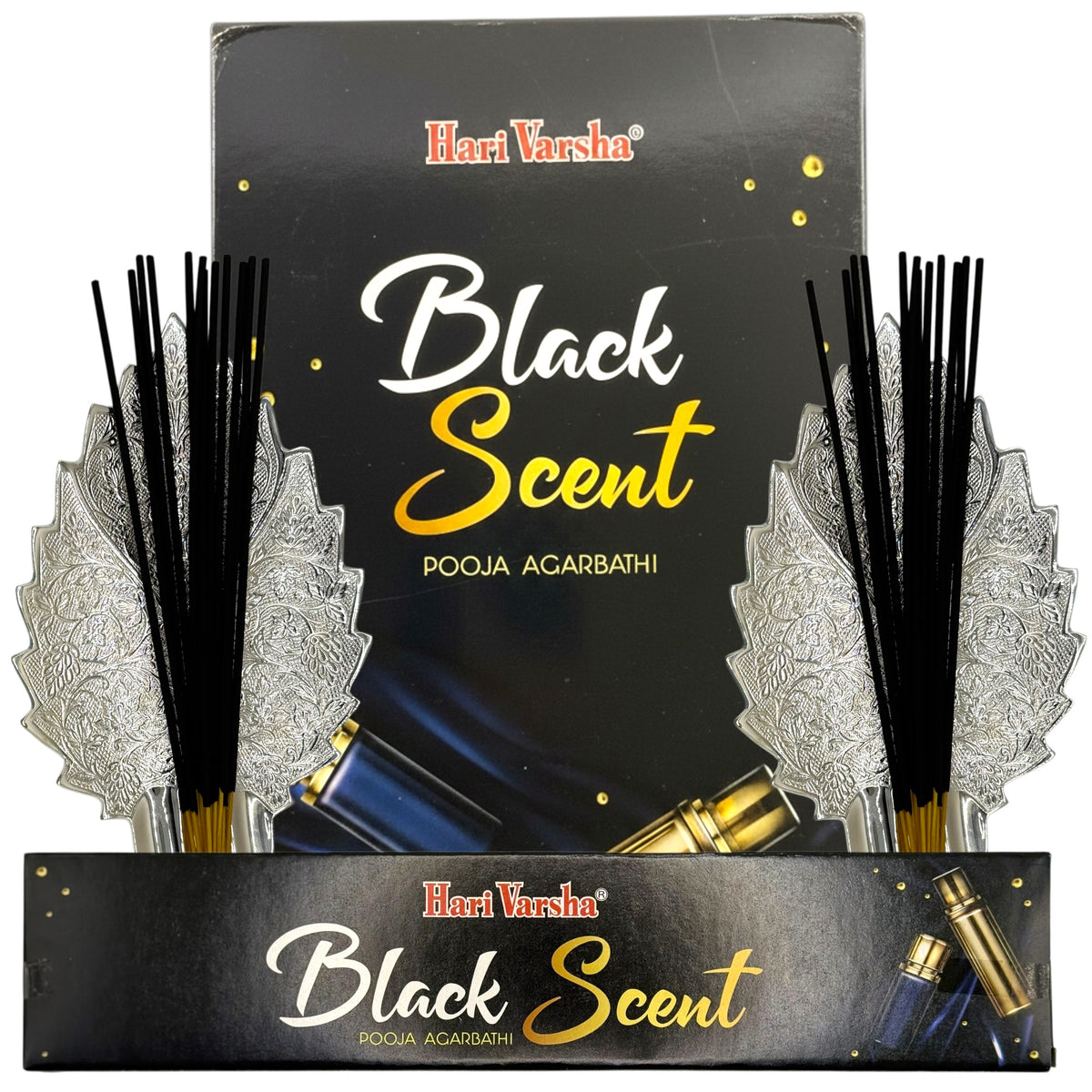 Black Scent Incense Sticks | Exotic Musk, Wood & Resin Fragrance for Home & Meditation – Hari Varsha