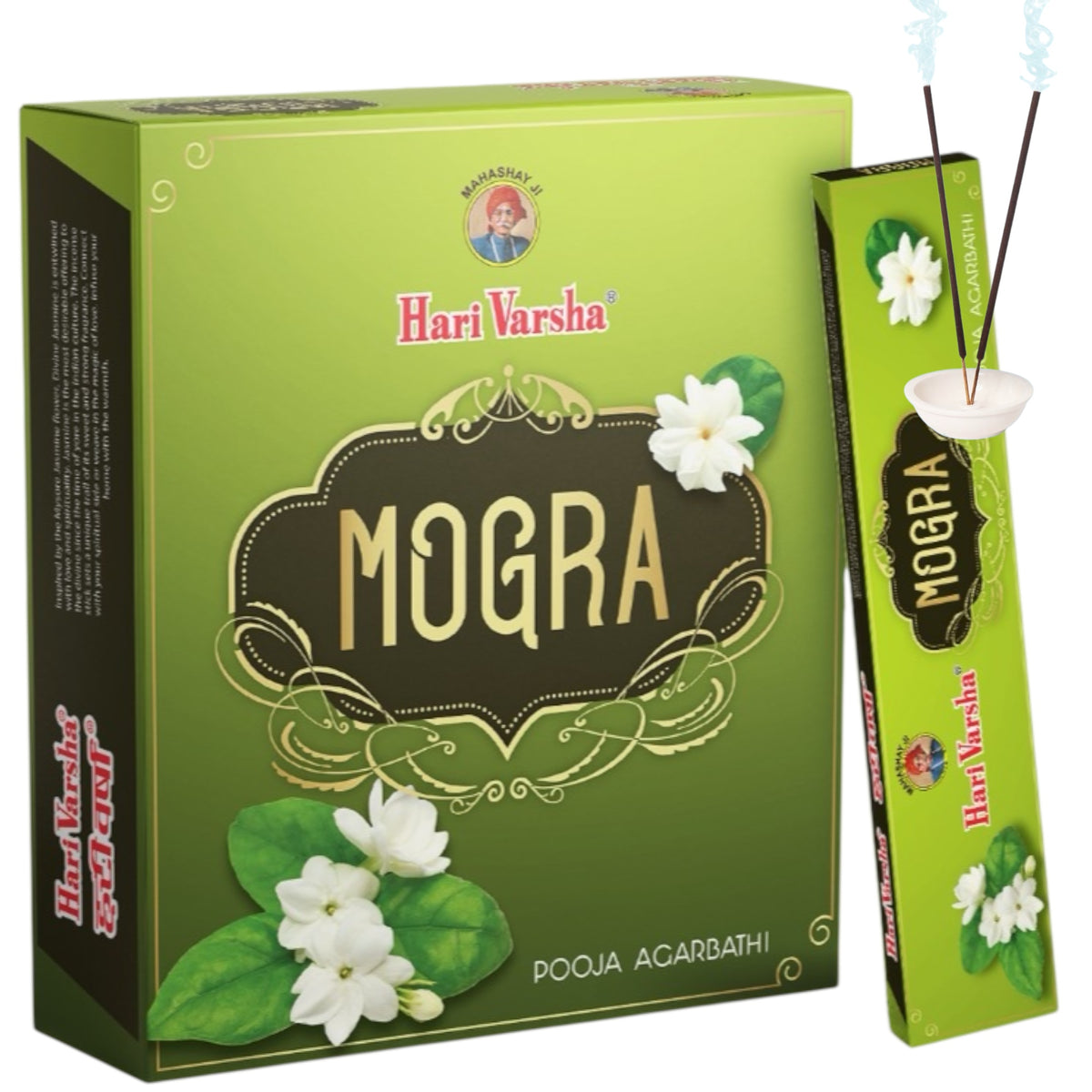 Hari Varsha Mogra Jasmine Incense Sticks box and single pack – Pooja Agarbathi