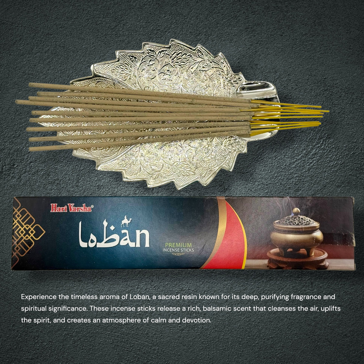 Premium Incense Sticks Variety Pack | Sandalwood, Rose, Jasmine, Vanilla, Loban & Black Scent | Meditation, Yoga & Home Fragrance – Hari Varsha