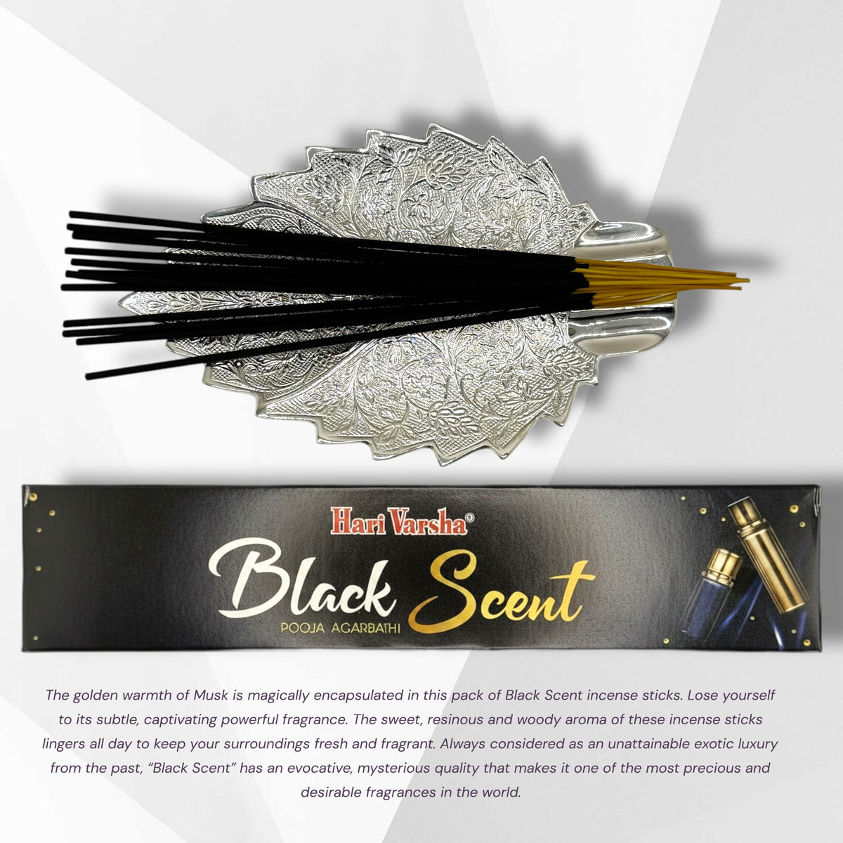 Premium Incense Sticks Variety Pack | Sandalwood, Rose, Jasmine, Vanilla, Loban & Black Scent | Meditation, Yoga & Home Fragrance – Hari Varsha